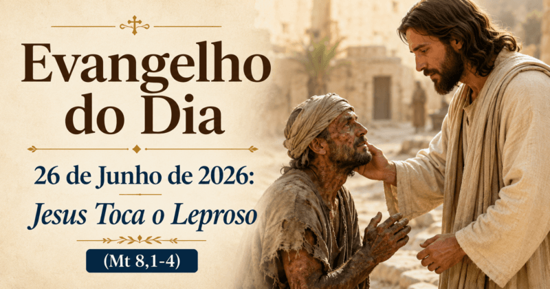 Liturgia Diária e Evangelho do Dia 26 de Junho de 2026: Jesus Toca o Leproso (Mt 8,1-4)