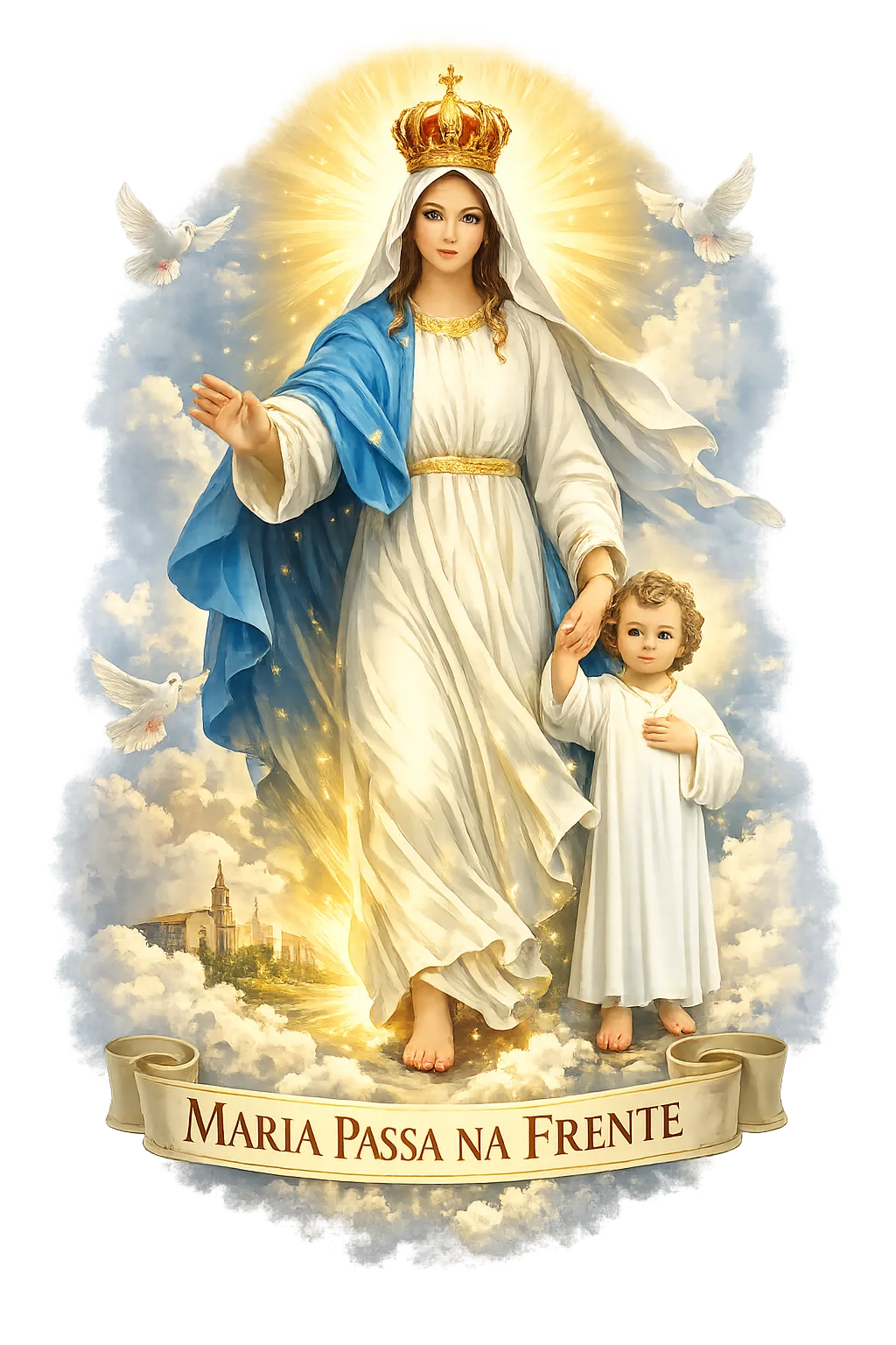 Imagem de Nossa Senhora - Maria Passa na Frente
