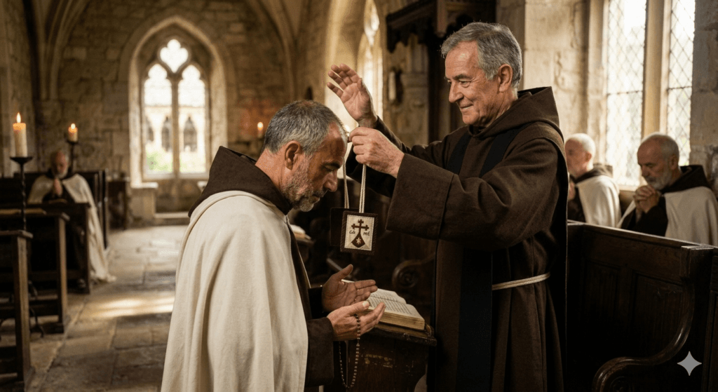 A imposição do escapulário deve ser feita por um sacerdote