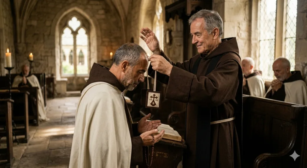 A imposição do escapulário deve ser feita por um sacerdote
