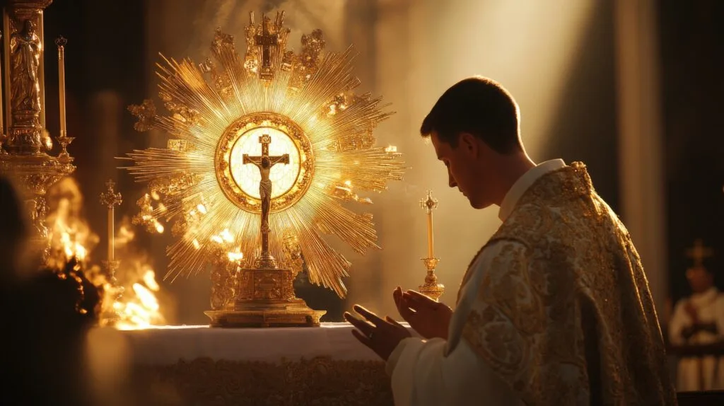 Adoração ao Santíssimo Sacramento, devoção exaltada em Corpus Christi