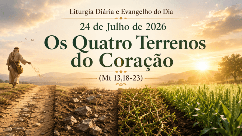 Liturgia Diária e Evangelho do Dia 24 de Julho de 2026: Os Quatro Terrenos do Coração (Mt 13,18-23)