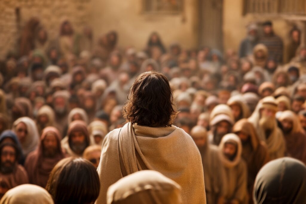 Jesus ensinava as multidões quando a família chegou no evangelho do dia 16 de julho