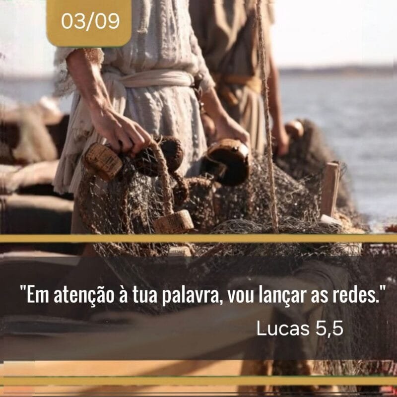 Liturgia Diária e Evangelho do Dia 3 de Setembro de 2026: A Pesca Impossível (Lc 5,1-11)
