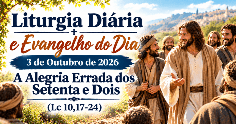 Vossos Nomes Estão Escritos no Céu: Evangelho do Dia 3/10