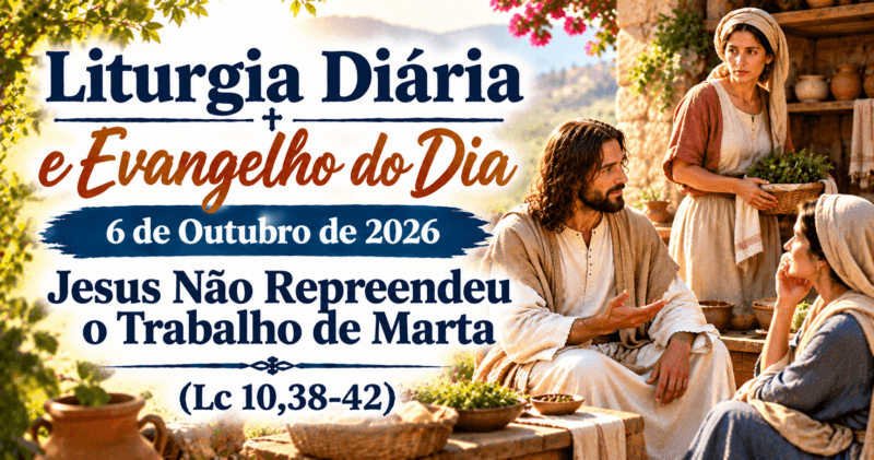 Marta e Maria: Evangelho do Dia 6 de Outubro