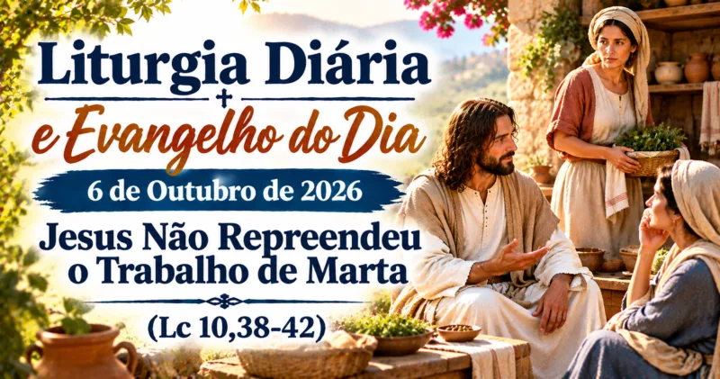 Marta e Maria: Evangelho do Dia 6 de Outubro