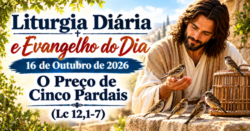 Cinco Pardais: Evangelho do Dia 16 de Outubro